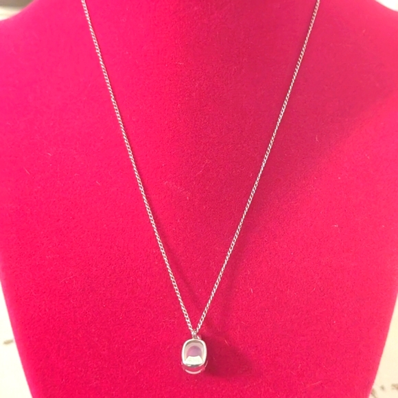 Vintage "Van Dell" Sterling Necklace, Moonstone Pendant, Mid Century, 1950 - Picture 3 of 7